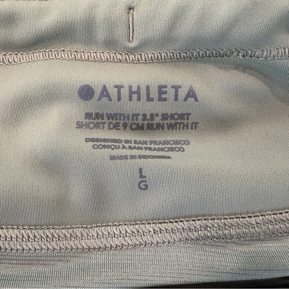 3-pack - Athleta Run With It 3.5” Short - Size L - Great Condition - Picture 9 of 9